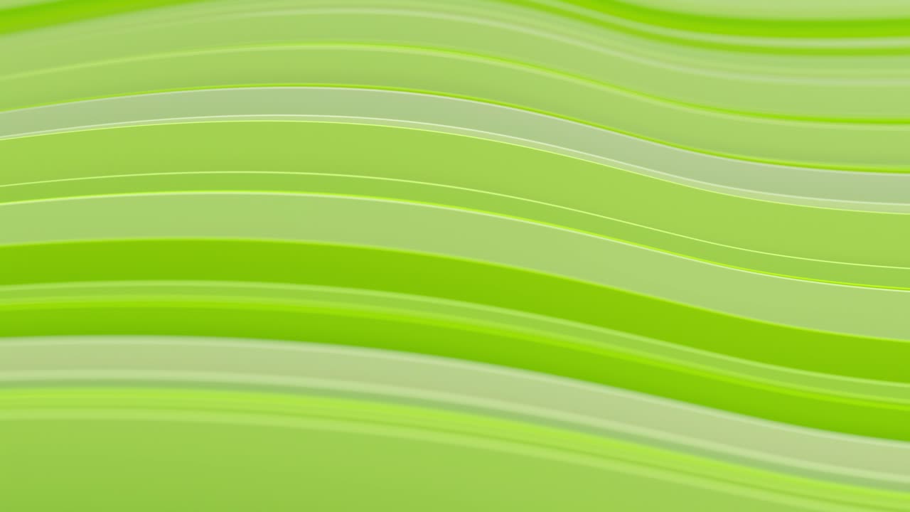 Fondo de líneas onduladas verde abstracto