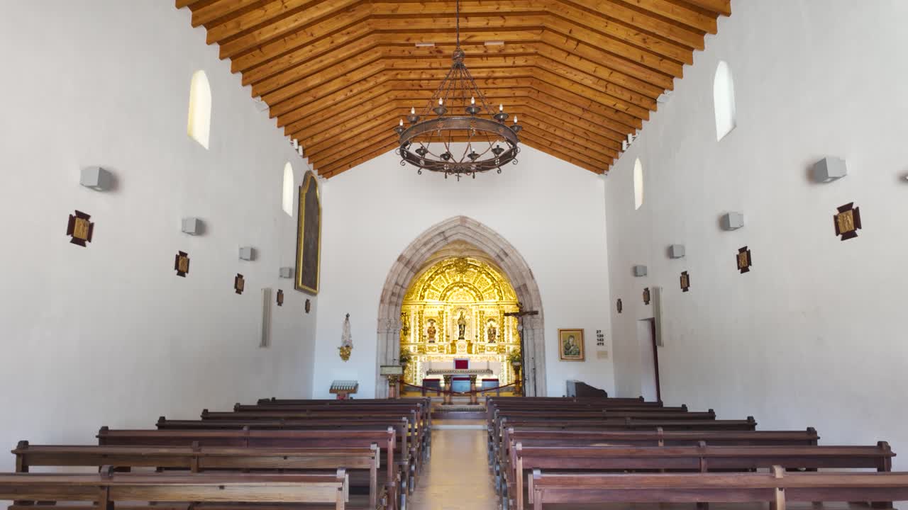 Interior of Church Nossa Senhora da Luz, Praia da Luz, Algarve, Portugal