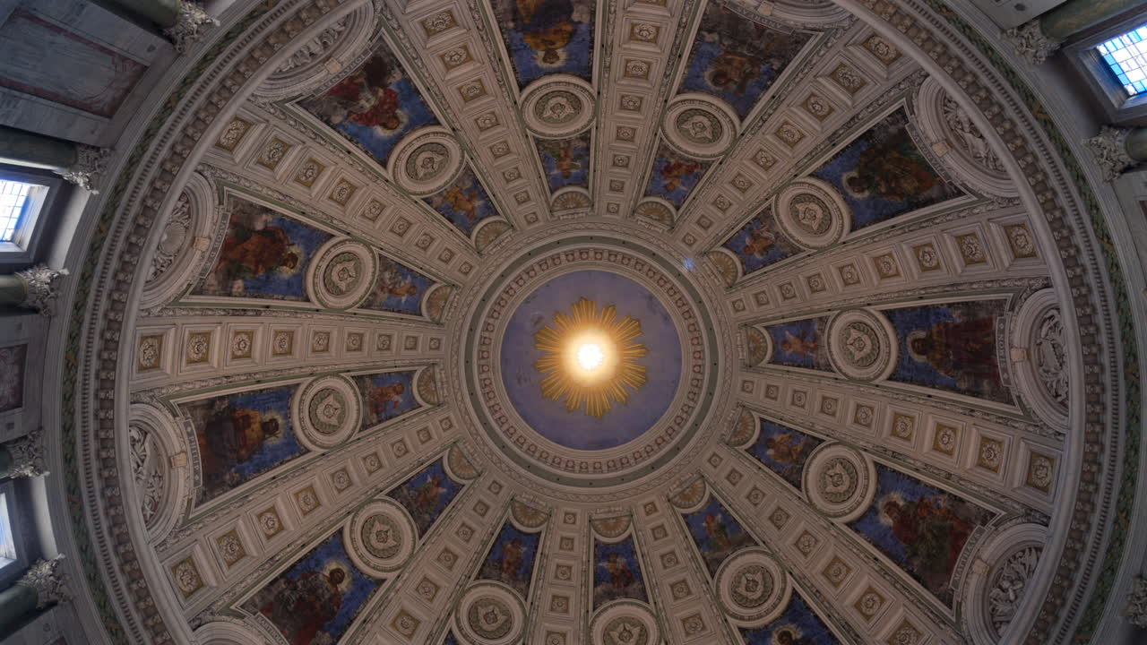 View of the inside of Frederik's Church in the city centre of Copenhagen, Denmark