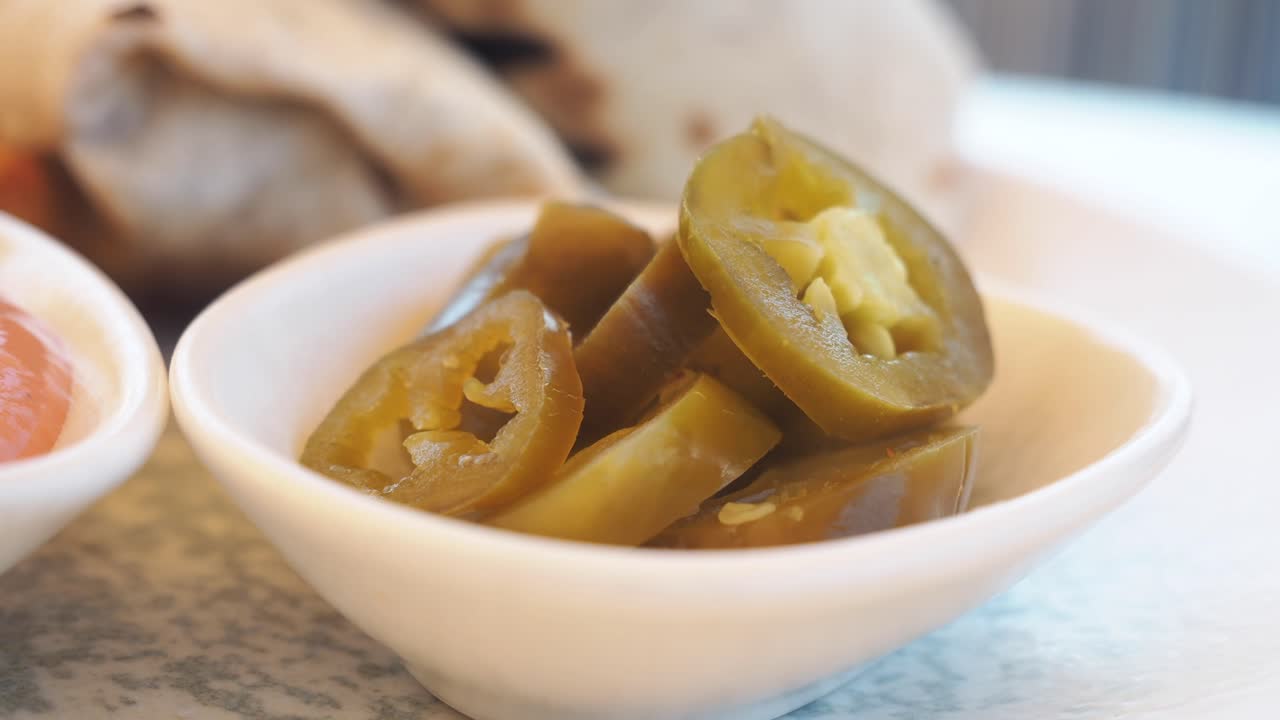 Pickled Jalapenos in a Bowl