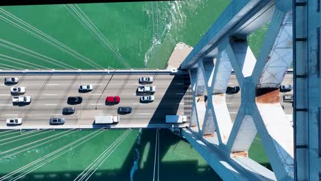 Puente-De-La-Bahía-De-Oakland-En-San-Francisco-En-California,-Estados-Unidos