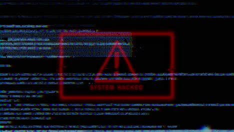 system hacked glitch art