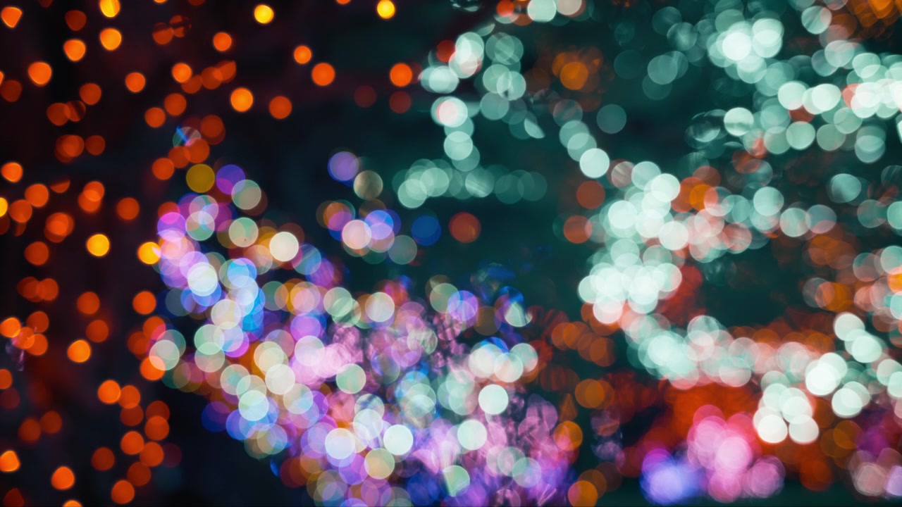 Abstract festive bokeh lights background