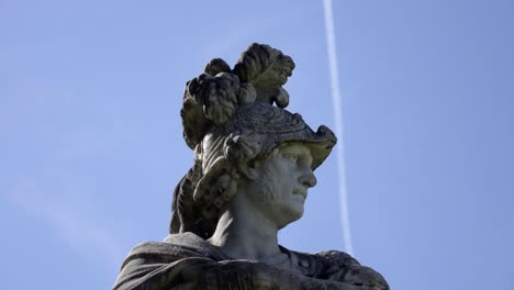 close-up of a male statue