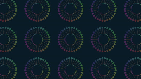 futuristic circles pattern with neon gradient