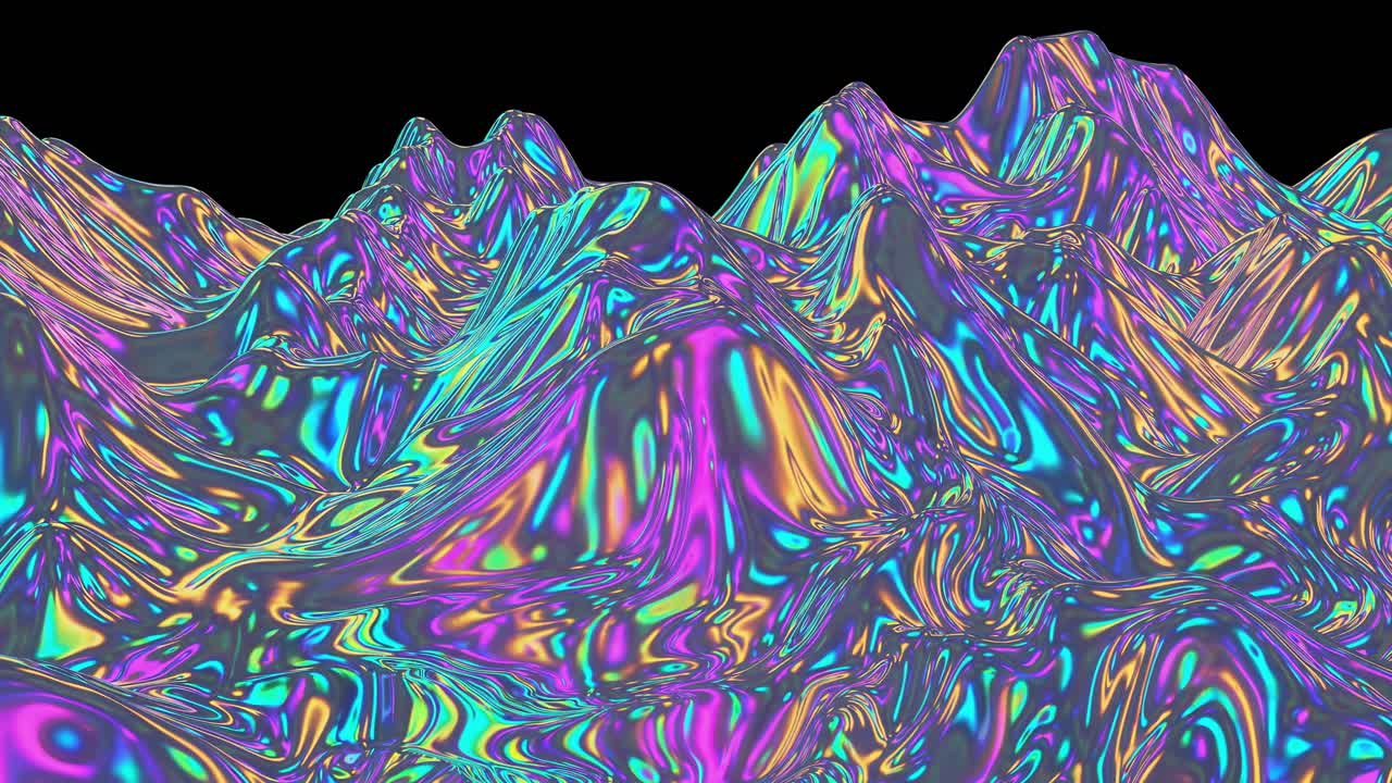 Iridescent Liquid Mountains