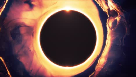 Solar-Eclipse---Planet-Orbit-Eclipse-In-Nebula-With-Bright-Orange-Hue