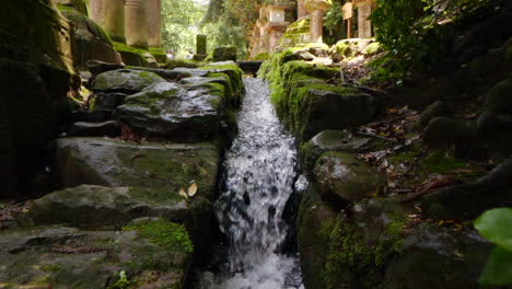 little waterway in japanese shrine