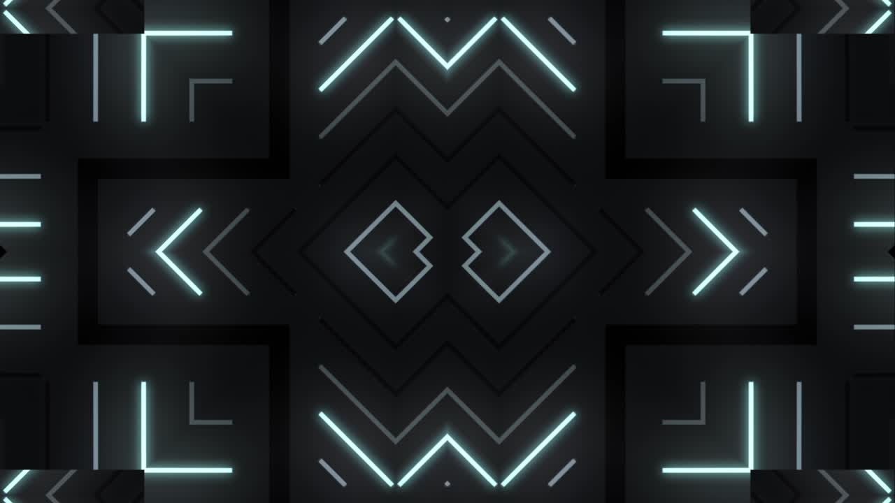 Disegno geometrico al neon