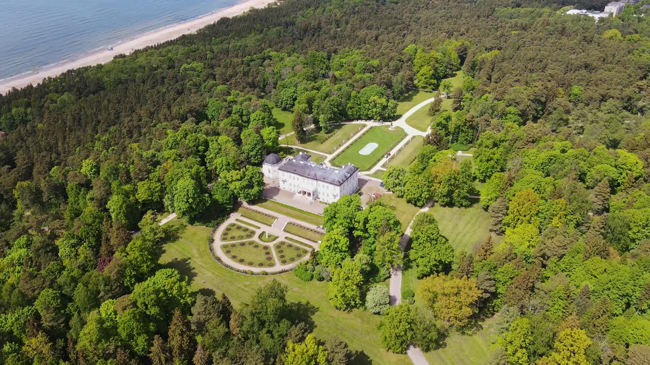 Palanga Amber Museum, Botanical Park, manicured gardens, forested Baltic coast