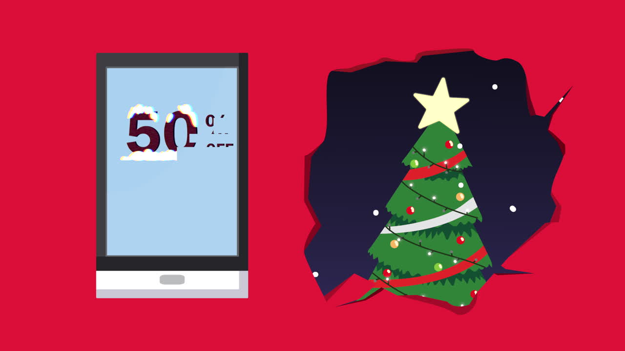 3g와 30% 할인 크리스마스 판매 모바일 프로모션