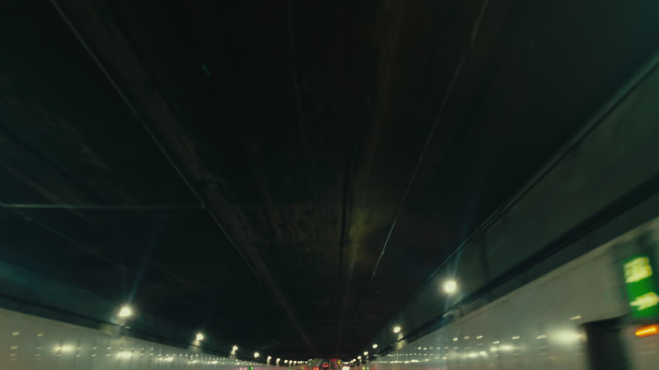 Night Traffic in a Tunnel