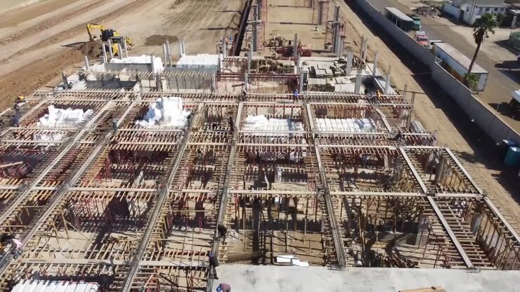 Construction of customs works for public service