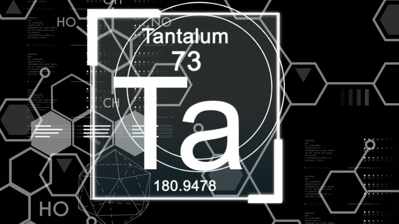 animación de fórmulas químicas sobre un fondo negro