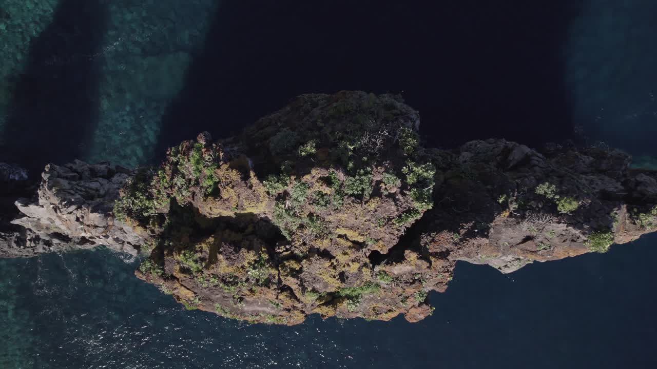 Aerial View of Coastal Rock Formation