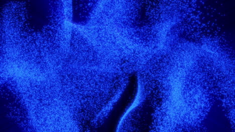 abstract blue particle swirls