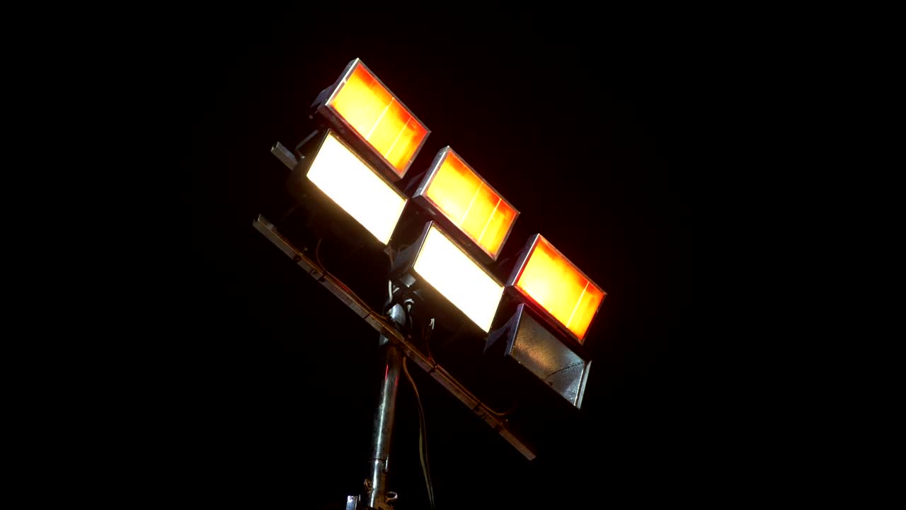 luces de escenario con led por la noche