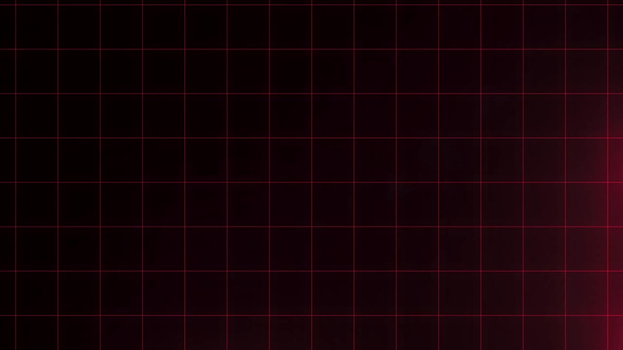 Abstract Red Glowing Grid