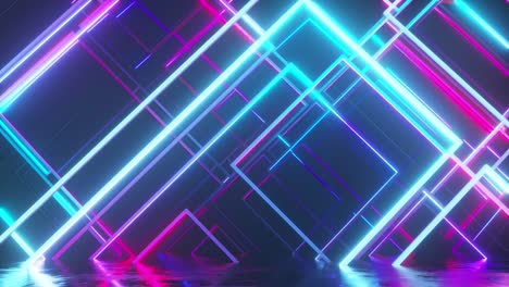 neon geometric background