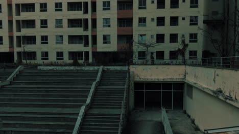 abandoned apartment building