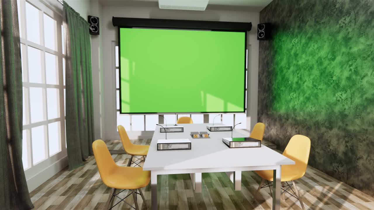 diseño de interiores de estilo loft de estudio pared de hormigón gris brillante en azulejos de madera renderización 3d