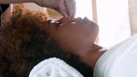 woman getting a massage