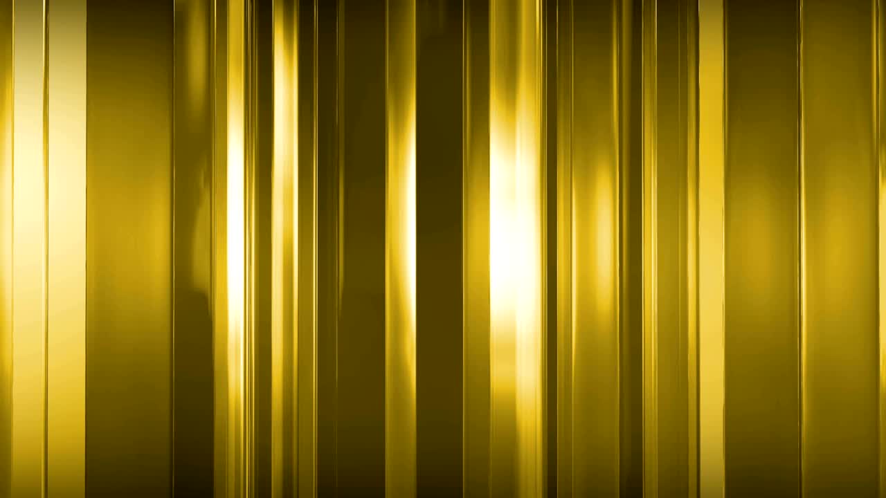 Abstract thin glass panels rotate and move in space. The panels shine ...