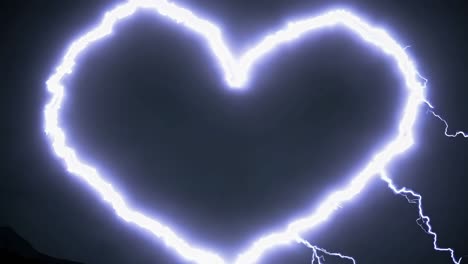 heart shaped lightning