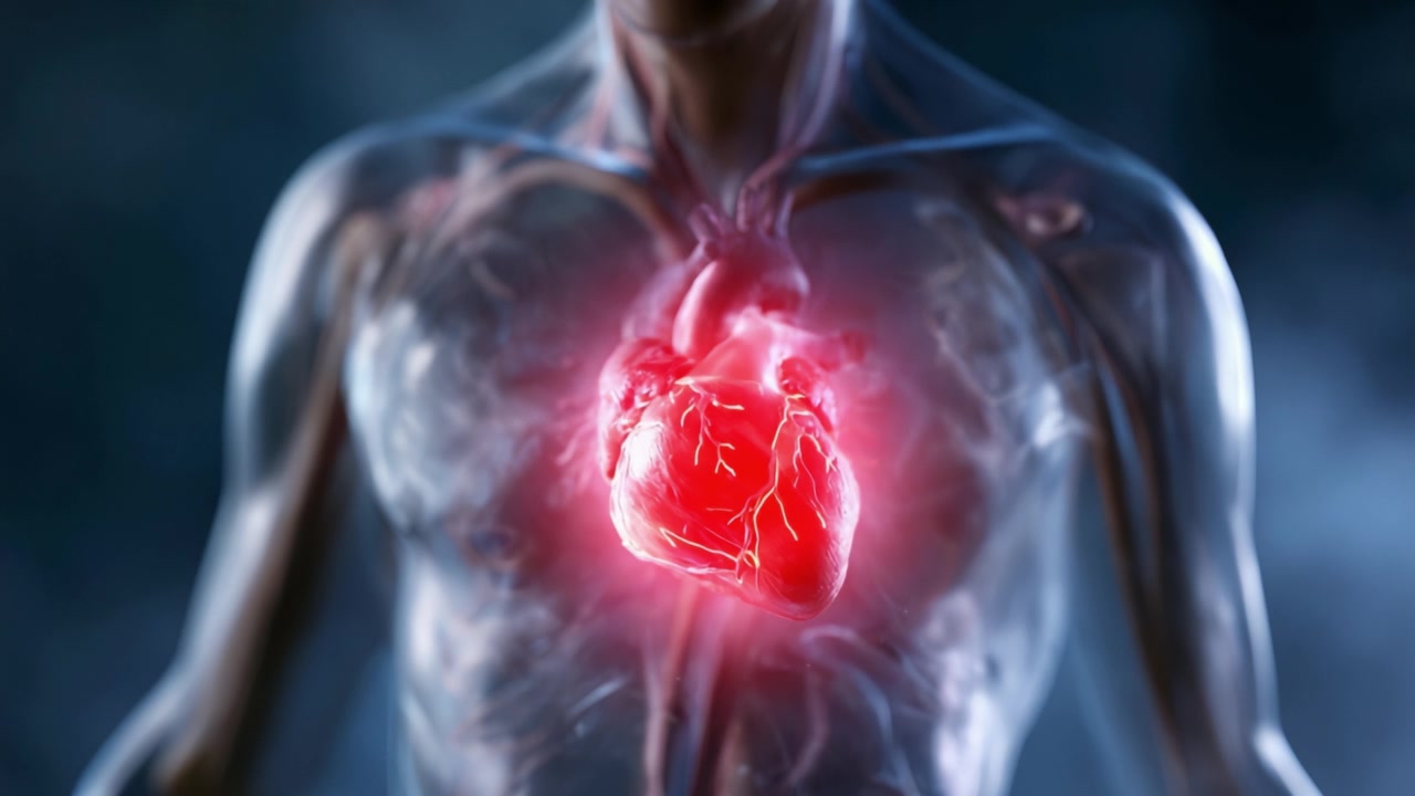 Anatomical Representation of the Human Heart Highlighting Its Structure and Functionality in a Vivid, Lifelike Simulation That Captures the Essence of Cardiac Activity.