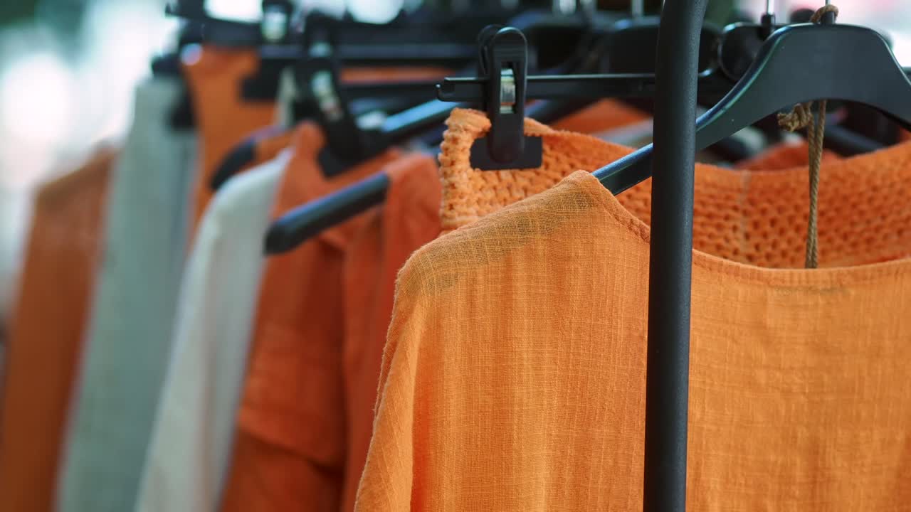 Clothing on a Rack