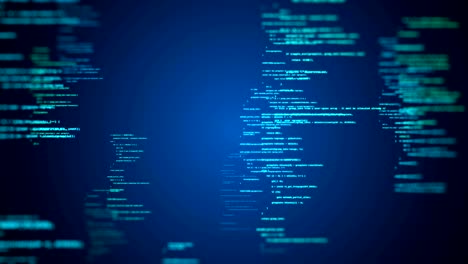 codice di programmazione astratto filmato di sfondo tecnologico