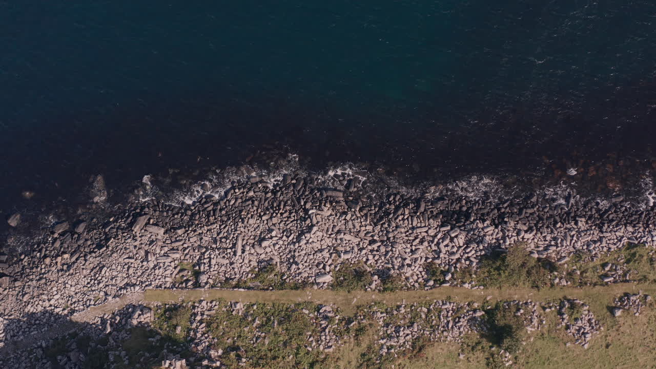 해안의 공중 사진
