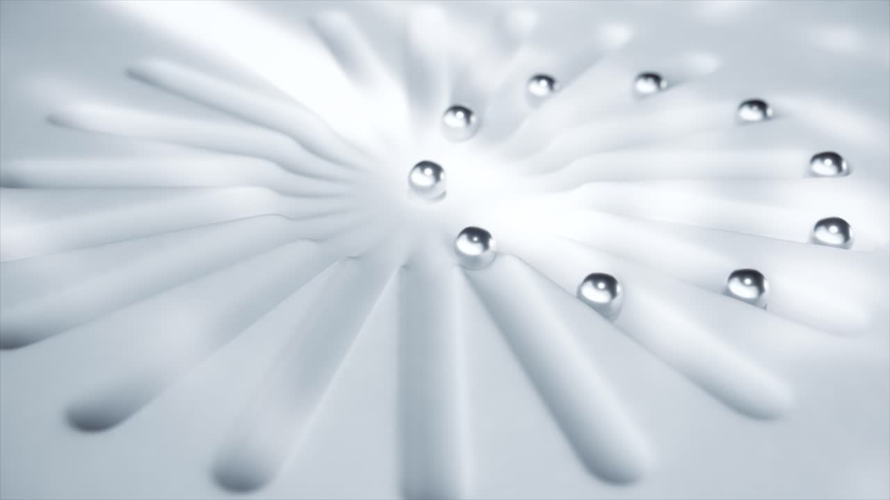 은 구를 가진 추상적인 기하학적 디자인