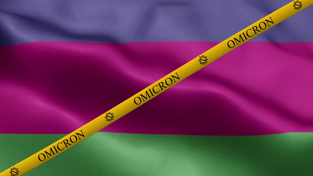 쿠바 인민공화국의 발에 오미크론 변종과 금지 줄무 - 쿠바인 인민 공화국의 국기