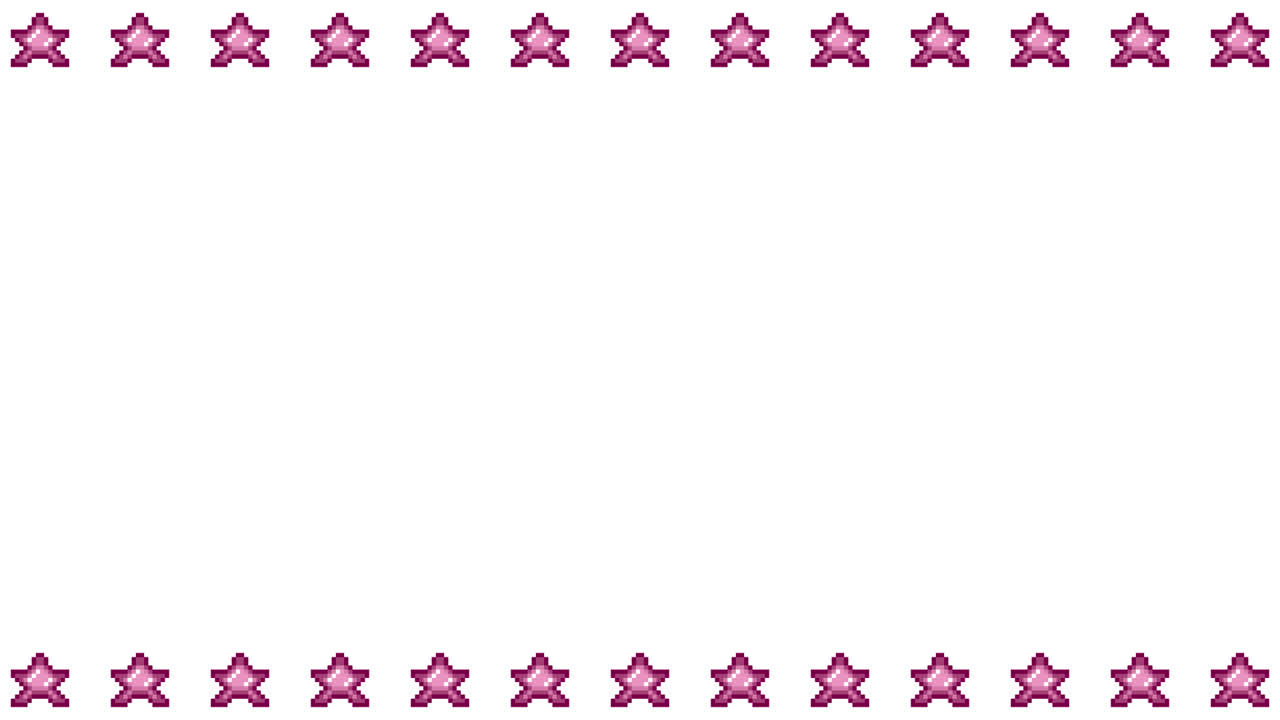 Pixel Art Mini Star icon Frame Animated Overlay 1080p Transparent 30 fps (1).mov
