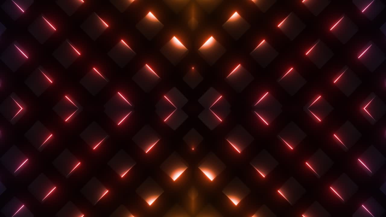 Modello geometrico astratto al neon