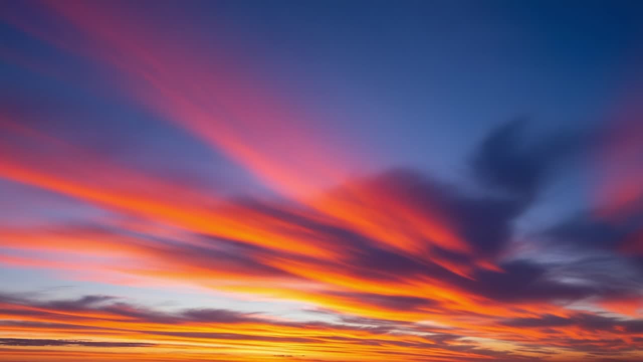 A Breathtaking Transformation of the Sky: Witnessing the Dramatic Colors and Patterns of a Stunning Sunrise That Inspires Awe and Reflection