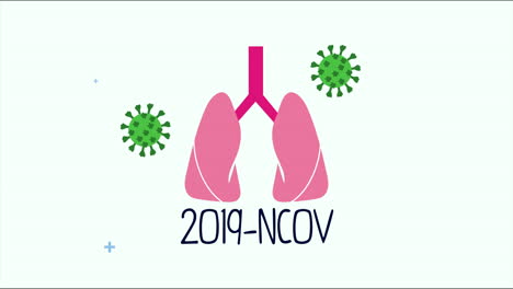 lungs with covid 19 particles