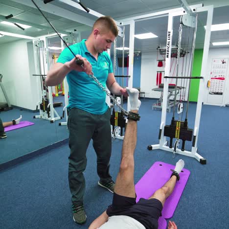 patient during rehabilitation course
