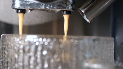 espresso being brewed