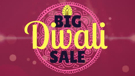 big diwali sale text against digitally generated background 4k