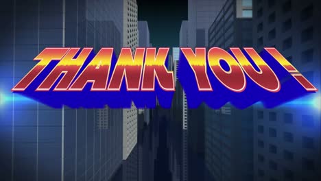 Animation-Eines-Dankestextes-über-Dem-Digitalen-Stadtbild