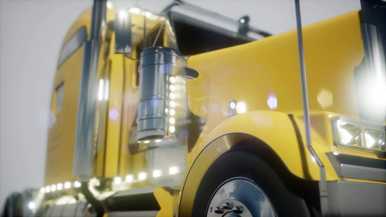 밝은 미국 트럭 트랙