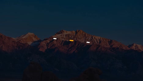 inspirational mountains at sunrise/sunset