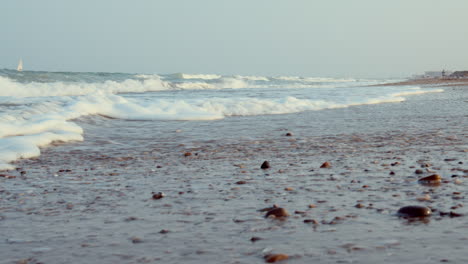 Foamy-sea-waves---low-angle