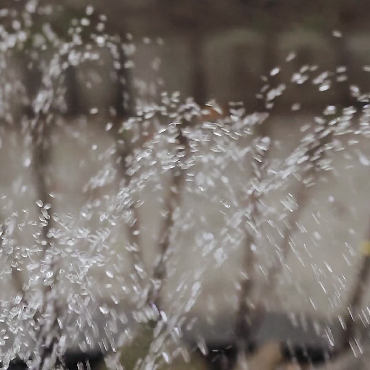 Closeup Fountain. Motion of Fountain. Fountain in the garden.