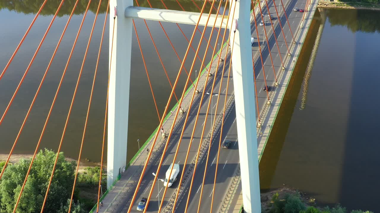 다리의 공중 사진