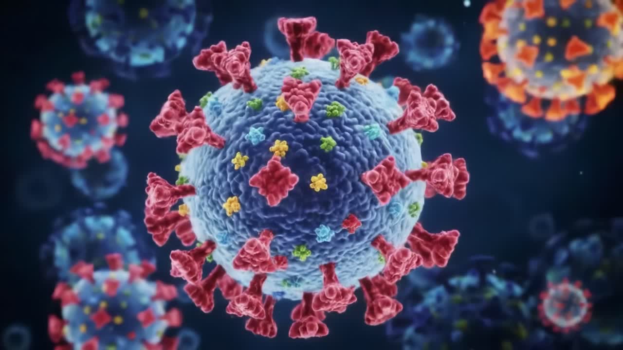 Detailed Visualization of a Coronavirus Particle: Exploring Its Complex Structure and Features in High-Resolution Imagery to Enhance Understanding of Viral Dynamics