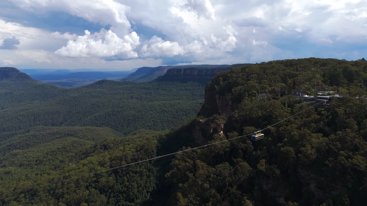 Aerial view of Blue Mountains National Park, New South Wales
