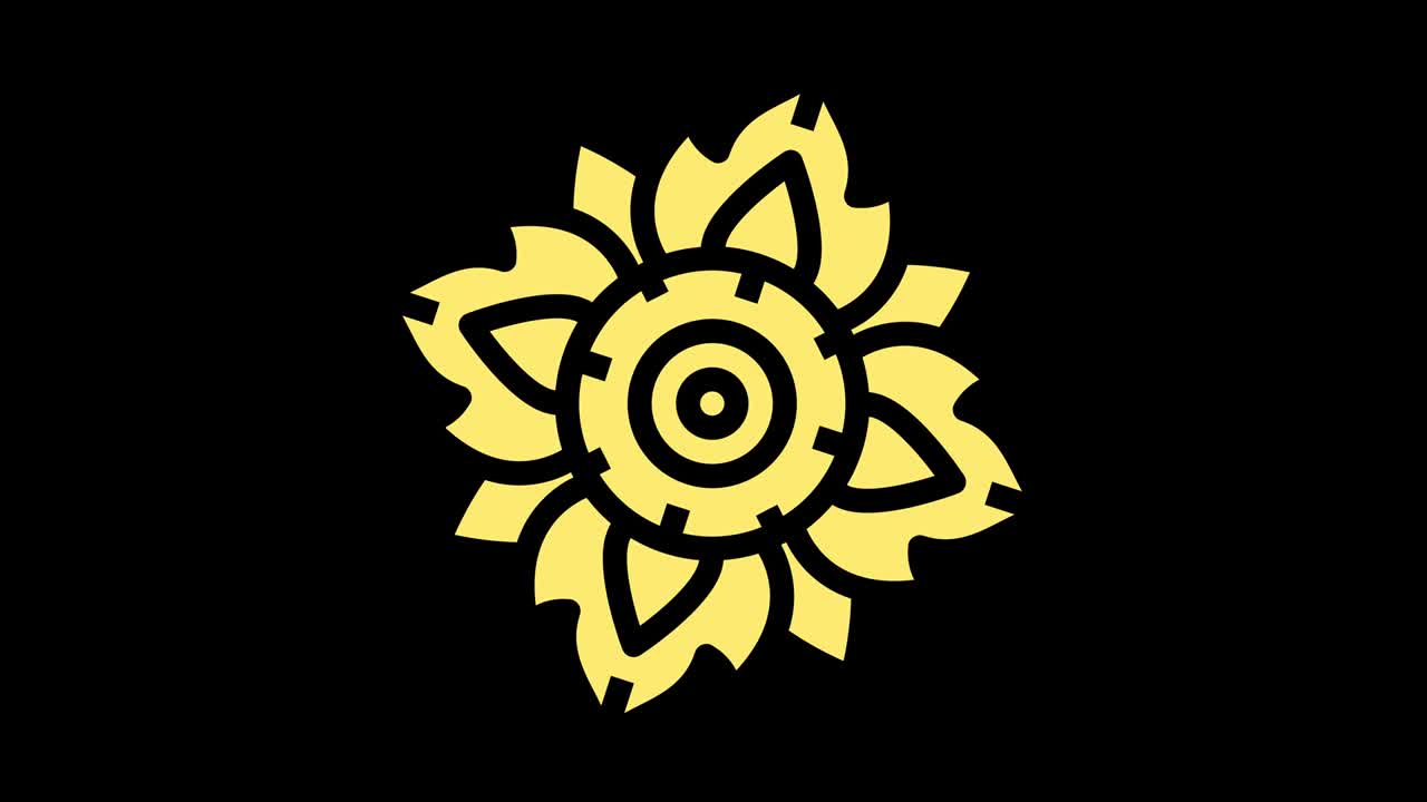 4k 비디오 모델 스트로보스코픽 및 최면 효과, 16:9 비디오 형식